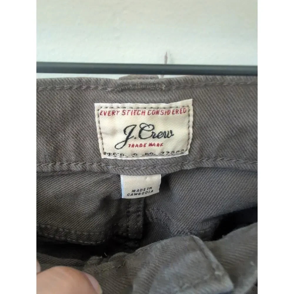 J. Crew 484 Slim fit garment dyed pant in Dusty Charcoal size 32 x 32